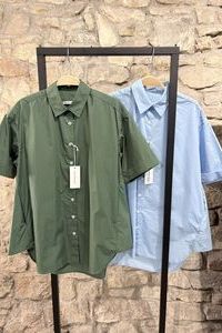 THE WHITE SHIRT Hemdbluse 1/2 BW bleu, grün THE WHITE SHIRT Hemdbluse 1/2 BW bleu, grün